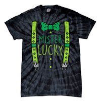 Mister Lucky Suspenders St Patricks Day Boys s Toddlers Tie-Dye T-Shirt