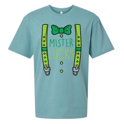 Mister Lucky Suspenders St Patricks Day Boys s Toddlers Sueded Cloud Jersey T-Shirt