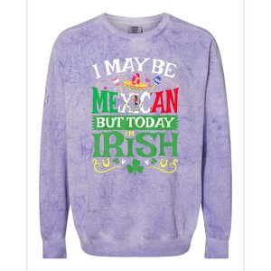 Mexican Latino St Saint Patricks Day Beer Shamrock Gift Colorblast Crewneck Sweatshirt