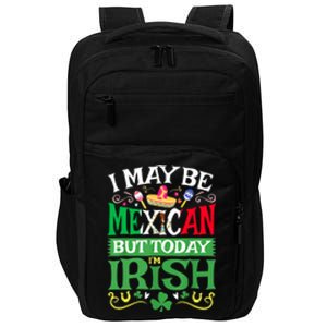 Mexican Latino St Saint Patricks Day Beer Shamrock Gift Impact Tech Backpack