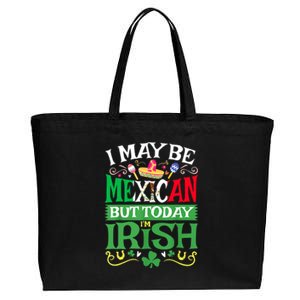 Mexican Latino St Saint Patricks Day Beer Shamrock Gift Cotton Canvas Jumbo Tote