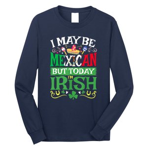 Mexican Latino St Saint Patricks Day Beer Shamrock Gift Long Sleeve Shirt