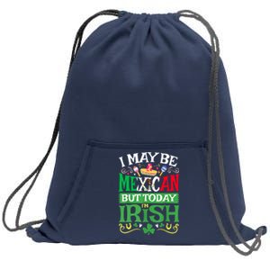 Mexican Latino St Saint Patricks Day Beer Shamrock Gift Sweatshirt Cinch Pack Bag