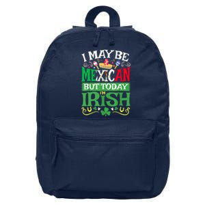 Mexican Latino St Saint Patricks Day Beer Shamrock Gift 16 in Basic Backpack