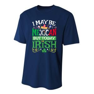 Mexican Latino St Saint Patricks Day Beer Shamrock Gift Performance Sprint T-Shirt