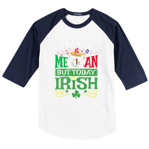 Mexican Latino St Saint Patricks Day Beer Shamrock Gift Baseball Sleeve Shirt