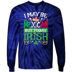 Mexican Latino St Saint Patricks Day Beer Shamrock Gift Tie-Dye Long Sleeve Shirt