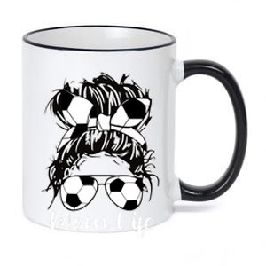 Mom Life Soccer Mom 11oz Black Color Changing Mug