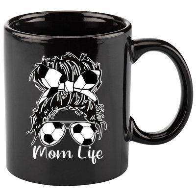 Mom Life Soccer Mom 11oz C Handle Ceramic Mug