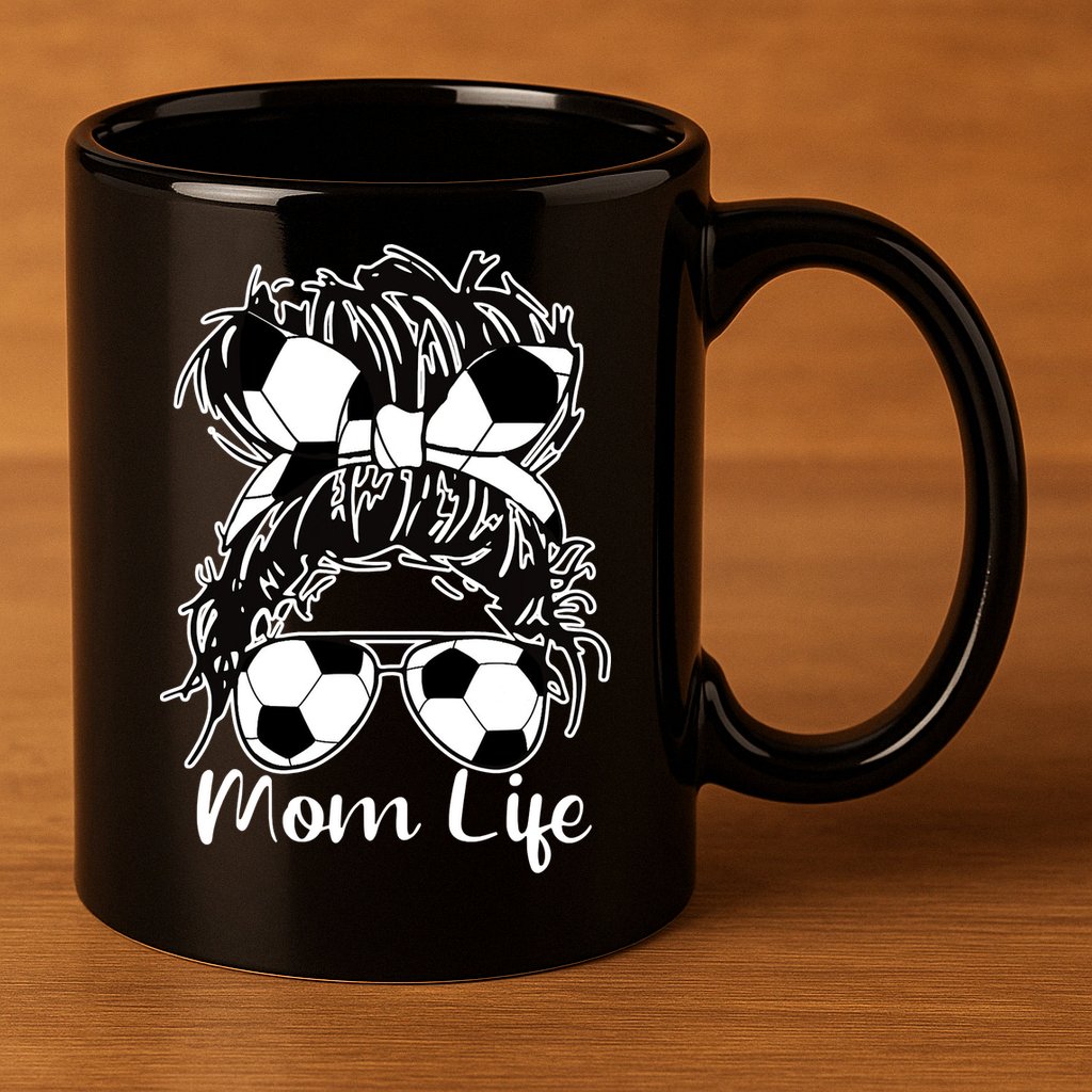 Mom Life Soccer Mom 11oz C Handle Ceramic Mug