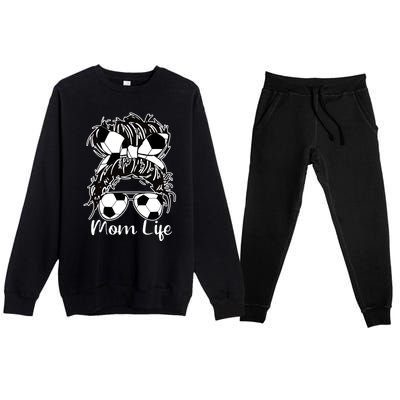 Mom Life Soccer Mom Premium Crewneck Sweatsuit Set