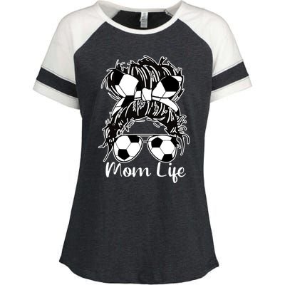 Mom Life Soccer Mom Enza Ladies Jersey Colorblock Tee