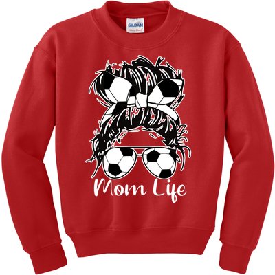 Mom Life Soccer Mom Kids Sweatshirt