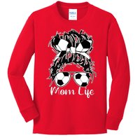 Mom Life Soccer Mom Kids Long Sleeve Shirt