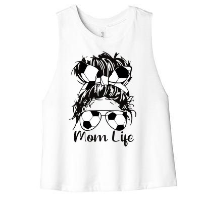 Mom Life Soccer Mom Women's Racerback Cropped Tank