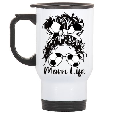 Mom Life Soccer Mom Stainless Steel Travel Mug