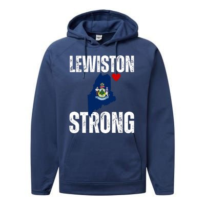 Maine Lewiston Strong Performance Fleece Hoodie