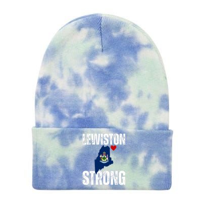 Maine Lewiston Strong Tie Dye 12in Knit Beanie