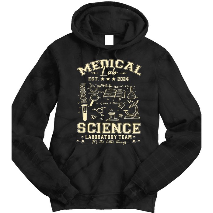 Medical Lab Science Team Est 2024 Tie Dye Hoodie