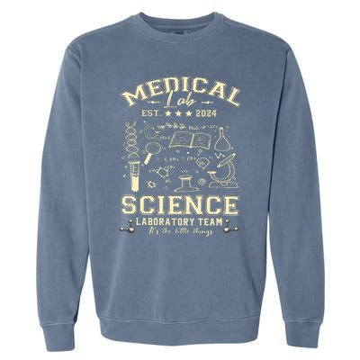 Medical Lab Science Team Est 2024 Garment-Dyed Sweatshirt