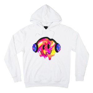 Music Lover Smiling Face Costume Happy Cute Headphone Smile Hoodie