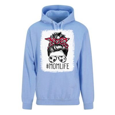 Mom Life Soccer Mom Mothers Day Messy Bun Gift Unisex Surf Hoodie