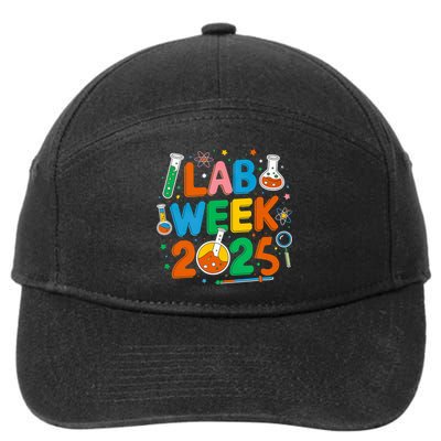 Medical Lab Scientist Retro Lab Week 2025 Phlebotomy Week 7-Panel Snapback Hat