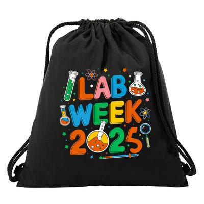 Medical Lab Scientist Retro Lab Week 2025 Phlebotomy Week Drawstring Bag