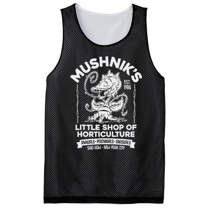 Mushniks Little Shop Of Horticulture Horror Mesh Reversible Basketball Jersey Tank