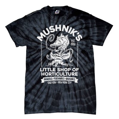 Mushniks Little Shop Of Horticulture Horror Tie-Dye T-Shirt