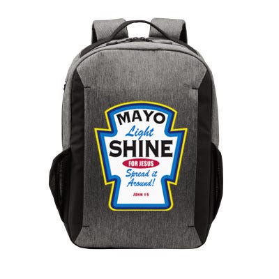 Mayo Light Shine Funny Christian Parody Vector Backpack