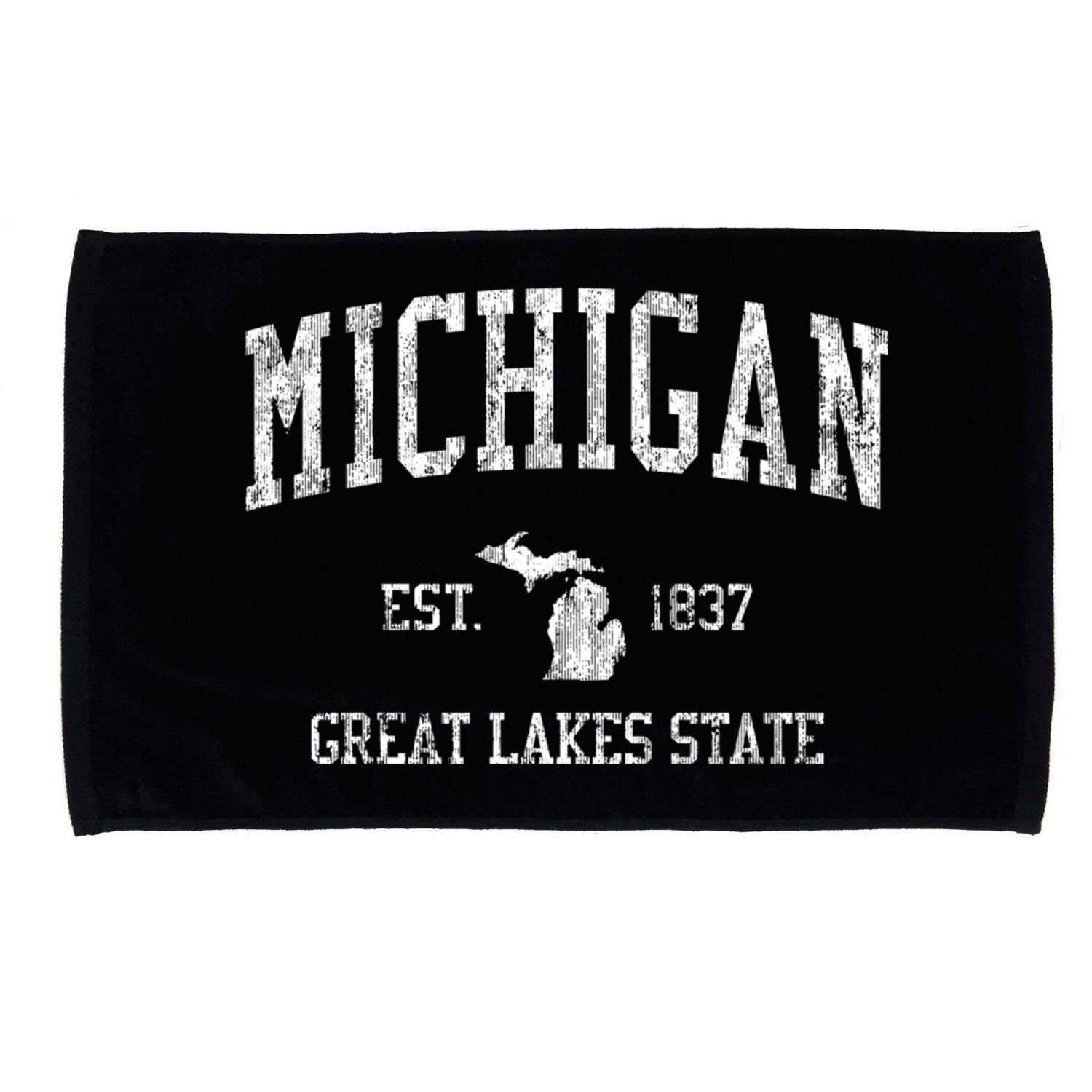 Michigan Long Sleeve Vintage Sports Microfiber Hand Towel