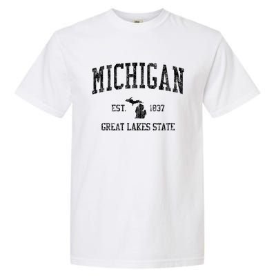 Michigan Long Sleeve Vintage Sports Garment-Dyed Heavyweight T-Shirt