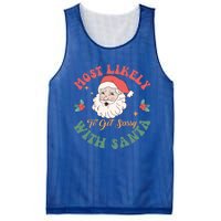 Most Likely To Get Sassy With Santa Christmas Matching Gift Mesh Reversible Basketball Jersey Tank