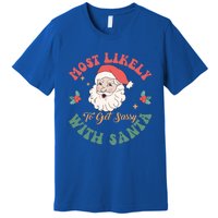 Most Likely To Get Sassy With Santa Christmas Matching Gift Premium T-Shirt