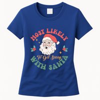 Most Likely To Get Sassy With Santa Christmas Matching Gift Womens T-Shirt
