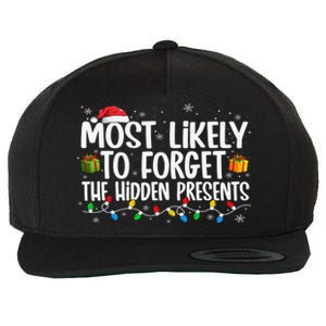 Most Likely To Forget The Hidden Presents Family Xmas Wool Snapback Cap