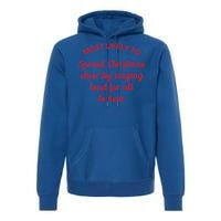 Most Likely To Spread Christmas Cheer By Singing Loud (Red) Funny Gift Premium Hoodie