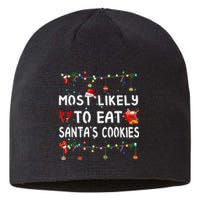 Most Likely To Christmas Shirt Funny Matching Family Pajamas Sustainable Beanie