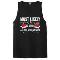 Most Likely To Start All The Shenanigans Family Matching PosiCharge Competitor Tank