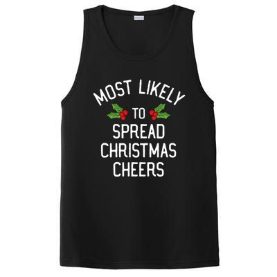 Most Likely To Christmas Spread Christmas Cheers Gift PosiCharge Competitor Tank