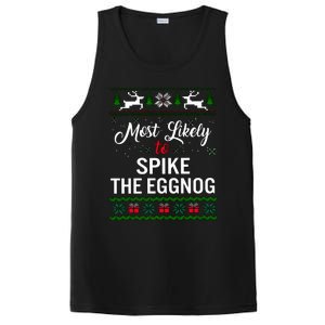 Most Likely To Spike The Eggnog Christmas Holiday Season PosiCharge Competitor Tank