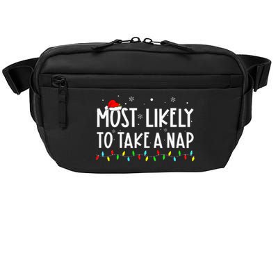 Most Likely To Take A Nap Family Xmas Pajama Christmas  Crossbody Pack