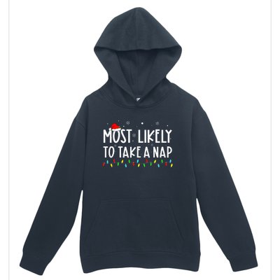 Most Likely To Take A Nap Family Xmas Pajama Christmas  Urban Pullover Hoodie