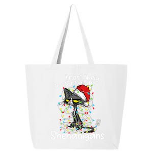 Most Likely To Start All The Shenanigans Funny Cat Christmas 25L Jumbo Tote