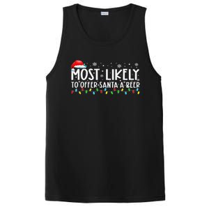 Most Likely To Offer Santa A Beer Funny Drinking Xmas PosiCharge Competitor Tank