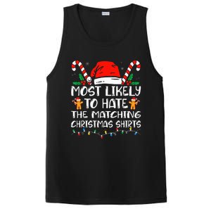 Most Likely To Hate The Matching Christmas Family Xmas PosiCharge Competitor Tank