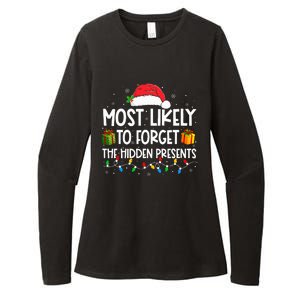 Most Likely To Forget The Hidden Presents Family Christmas  Womens CVC Long Sleeve Shirt