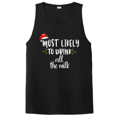 Most Likely To Drink All The Milk PosiCharge Competitor Tank