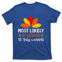 Most Likely To Cute Gift Matching Family Thanksgiving Pajamas Great Gift T-Shirt